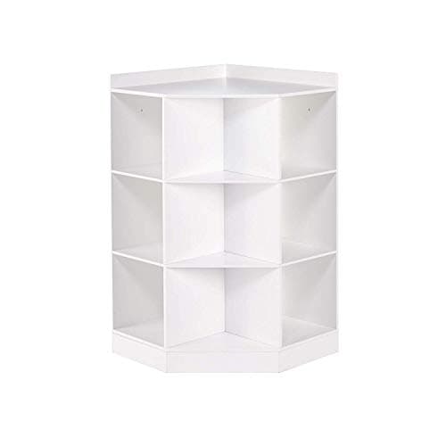 RiverRidge Home 6-Cubby, 3-Shelf Corner Cabinet for Kids, White