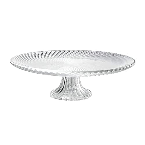 HyperSpace Footed Glass Cake Stand (12" Round)