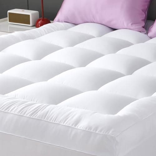 YUGYVOB Queen Mattress Topper Extra Thick, Cooling, and Breathable Mattress Pad 8-21" Deep Pocket Soft Down Alternative Fill