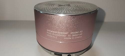 LENRUE A2 Portable Wireless Bluetooth Speaker with Lights and Lanyard,5W Mini Small Metal Speakers Bluetooth 5.0/Aux-in for iPhone Android Home Outdoor, Gifts for Women/Girls 7