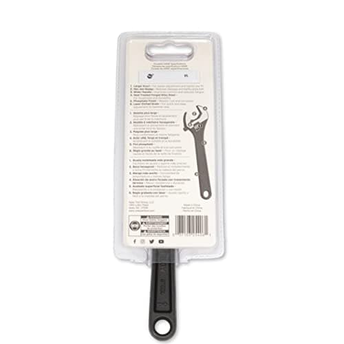 Crescent 6" Adjustable Black Oxide Wrench - Carded - AT26VS 7