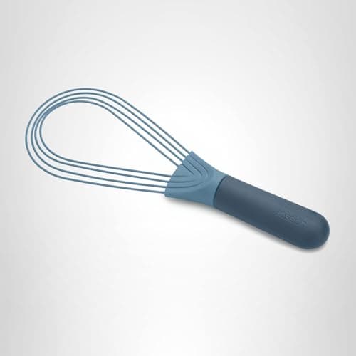 Joseph Joseph Twist Whisk 2-In-1 Collapsible Balloon and Flat Whisk Silicone Coated Steel Wire, Sky Blue 7