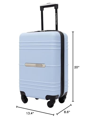 Travelers Club 22" Richmond Spinner Carry-On Luggage, Blue 11