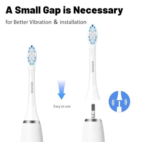 Replacement Toothbrush Brush Heads Compatible with Philips Sonicare Electric Rechargeable Toothbrushes, Tooth Brush Heads for Snap-on System, for Effective Cleansing and whitening, Pack of 8, White 5