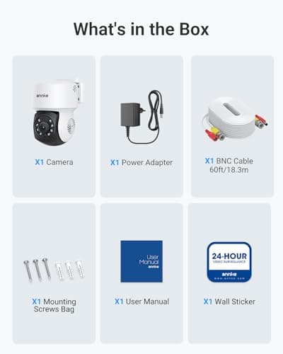 ANNKE 1080P 2MP AHD CCTV Home Surveillance Dome PT Wired Camera with 350° pan and 90° tilt, 100ft IR Night Vision, IP65 Weatherproof Security Add–On Cam for Outdoor Use, Wide Compatibility - APT200 5