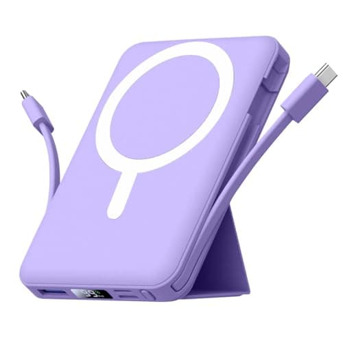 Azmuth for Magsafe Battery Pack, 10000mAh Magnetic Power Bank 22.5W PD Fast Charging with LED Display Wireless Portable Charger for Magsafe with Stand for iPhone 17/16/15/14/13/12/Pro/Pro Max