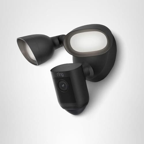 Ring Floodlight Cam Wired Pro, Home or business security, Retinal 2K Video, Color Night Vision and Two-Way Talk with Audio+, Black 9