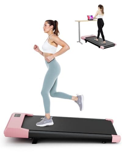 SupeRun Walking Pad, Under Desk Treadmill, 3 in 1 Portable Treadmill with Remote Control LED Display, 2.5 HP Quiet Walking Jogging Machine for Office Home Use, 300 Lbs Capacity