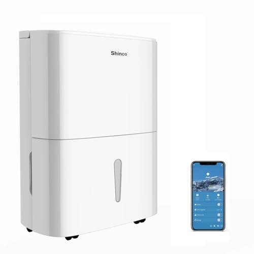 150 Pint Energy Star Dehumidifier with Pump and WIFI for Large Room/Basement (7,000 Sq.Ft) - Auto Drain Hose, Continuous Drainage, Auto Defrost - Quiet for Bedroom, Bathroom, Home & Commercial Use