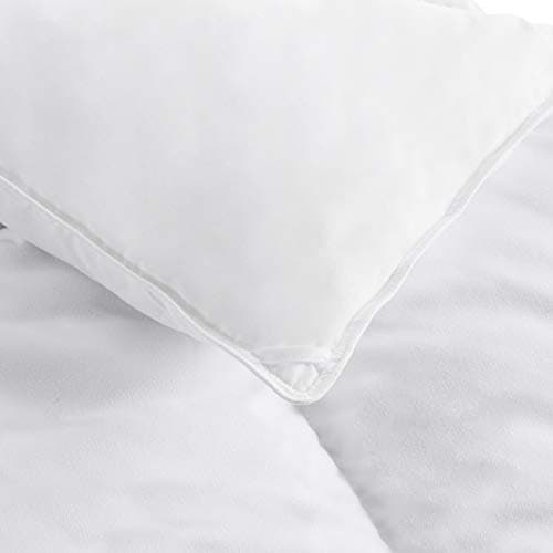 Amazon Basics White Down Alternative Comforter and Duvet Insert with Corner Tabs, Machine Washable, Full/Queen, Light 3