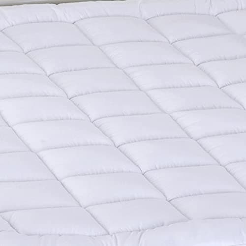 Royal Hotel Bedding Mattress Topper, Top-Split-King, 2 Inches Hypoallergenic Overfilled Down Alternative Anchor Bands Mattress Topper 6