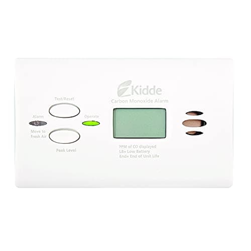 Kidde Carbon Monoxide Detector, AA Battery Powered CO Alarm with LEDs, Test-Reset Button, Low Battery Indicator, Portable 10