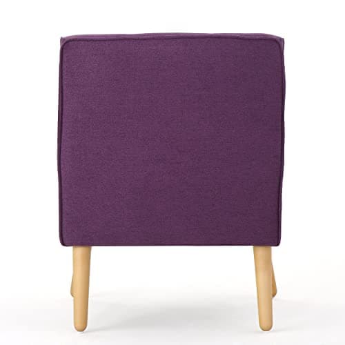 Christopher Knight Home Felicity Mid-Century Fabric Arm Chair, Purple 9
