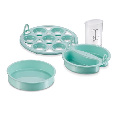 Hamilton Beach 3-in-1 Electric Egg Cooker for Hard Boiled Eggs, Poacher Eggs, Omelet Maker & Vegetable Steamer, Holds 7, Mint (25504) 7