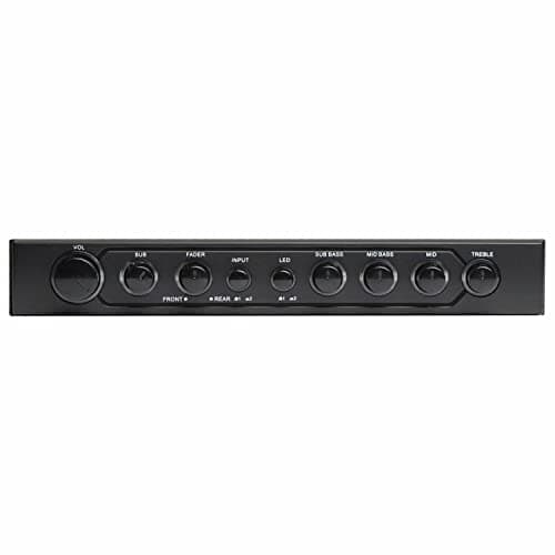 Autotek ATEQ709 4-Band Audio Equalizer with Built-in 2-Way Crossover, 9 Volts, 1/2 DIN, re-amp EQ with Front/Rear Active Crossover, and Selectable 12dB high-Pass Crossover,Black 6