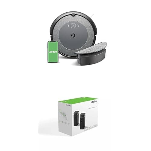 Bundle of iRobot Roomba Combo i5 Robot Vacuum & Mop - Clean by Room with Smart Mapping, Compatible with Alexa, Personalized Cleaning Powered OS w/Authentic Dual Virtual Wall, 2-Pack