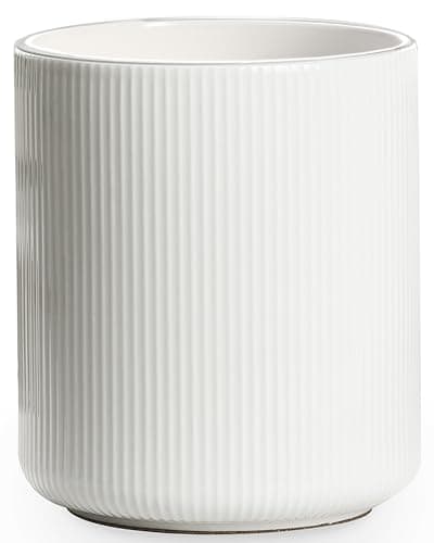 getstar Large Utensil Holder for Kitchen Counter,7.2" Vintage Ceramic Utensils Crocks Utensil Organizer for Spatula Farmhouse Kitchen Decor