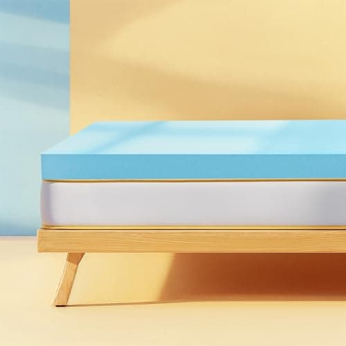 Subrtex Mattress Topper, Memory Foam Mattress Topper, Gel-Infused Memory Foam Topper for College and Dorm, Breathable Bed Toppers (4 Inch, Twin XL)