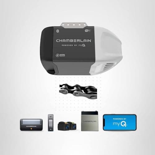 Chamberlain C2212T Smart Wi-Fi Garage Door Opener, 1/2-HP Chain Drive Motor - Quantity 1 8