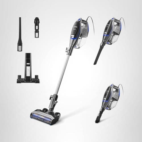 Eureka Corded Stick Vacuum Cleaner for Home Pet Hair, Lightweight Vacuum Cleaner with Powerful Suction for Carpet Tile and Hard Floor, Blue, NES520BL 2-in-1 Flash Handheld Vac 8