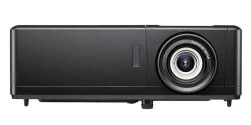 Optoma UHZ50e True 4K UHD Projector with Enhanced Gaming Mode 4ms Input Lag - HDR and HLG Input, 2500 Lumens Brightness, Built-in Speaker, Compatible with Alexa and Google