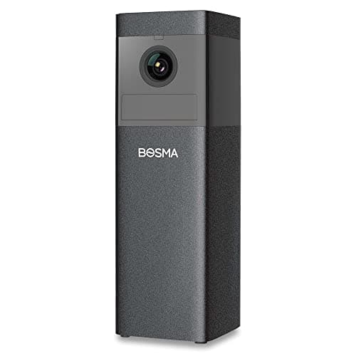 BOSMA X1 Lite Home Security Camera, Indoor Camera, Super Wide Angle, 360 Degree Rotation, 1080P HD Video, Night Vision, 2-Way Audio, Motion & Sound Detection, 90dB Siren - Black