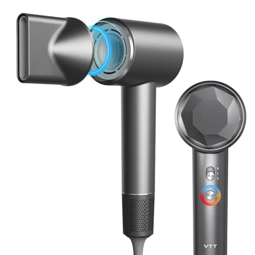 VTT Hair Dryer, 150000 RPM High Speed Blow Dryer for Fast Drying, Low Noise, Lightweight Design for Home & Travel Use, Perfect for Men, Women, and Professionals