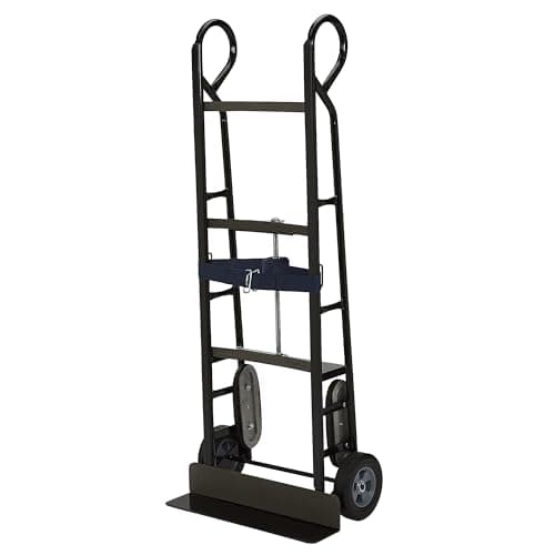 Appliance Hand Truck 800 Lb Capacity, Heavy Duty Carbon Steel Dolly with Ratcheting Belt, 8 in. Solid Rubber Wheels, 58-1/4 in. H, Moving Dolly for Refrigerator, Washer, Dryer and Furniture 6