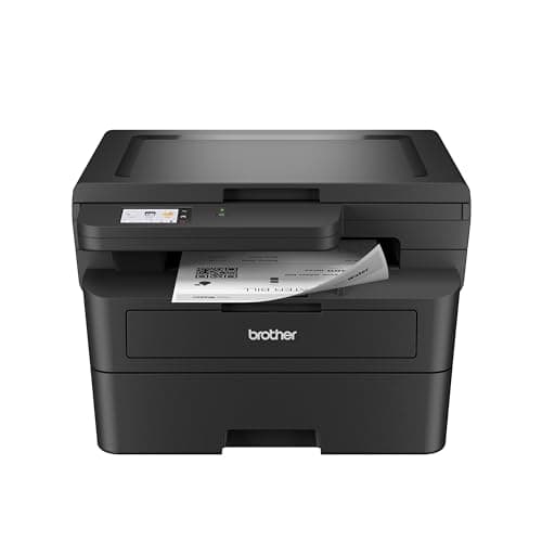 Brother HL-L2480DW Wireless Compact Monochrome Multi-Function Laser Printer with Copy and Scan, Duplex, Mobile, Black & White | Includes Refresh Subscription Trial(1), Works with Alexa