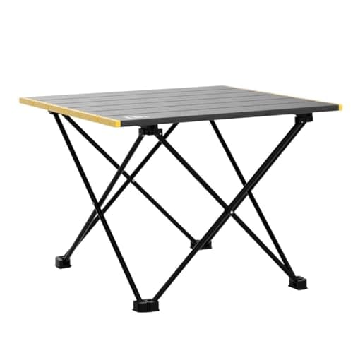 iClimb Ultralight Compact Camping Folding Table with Carry Bag (Black - S) 6