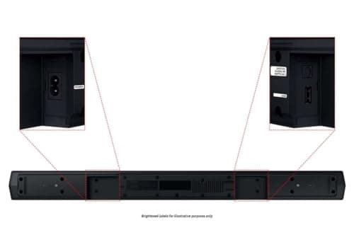 Samsung 2.1Ch 210W Soundbar with Wireless Subwoofer - Black HW-C43M (Renewed) 5