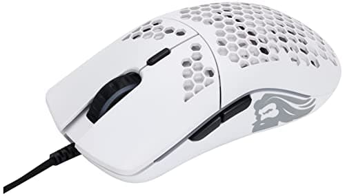 Glorious Model O- (Minus) Compact Wired Gaming Mouse - 58g Superlight Honeycomb Design, RGB, Pixart 3360 Sensor, Ambidextrous, Omron Switches - Matte White 10