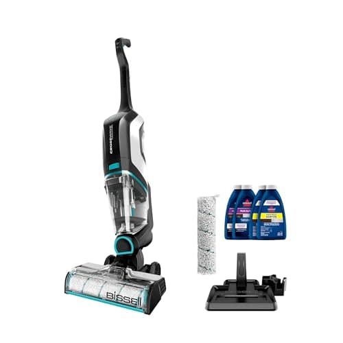 Bissell CrossWave Cordless Max Vacuum Mop All in One Wet and Dry Vac Combo Hard Floor Cleaner and Area Rugs, Cordless Mop, Pack-in Formulas Included, 2554A