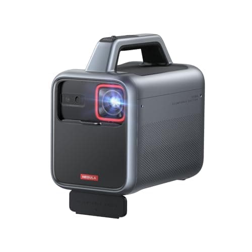 NEBULA Mars 3 Outdoor Portable Projector, 1000 ANSI Lumens, AI-Powered Image, Built-In Battery with 5 Hour Playtime, Android TV, 200 Inch Home Theater, Camping, Road Trip, Backyard (Renewed)