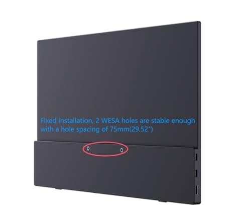 TONTRU 15.6" Portable Monitor Full HD 1080p, USB-C & HDMI Connectivity, Ultra-Slim Design, Built-in Speakers, Compatible with Laptop, PC, Gaming Consoles 7