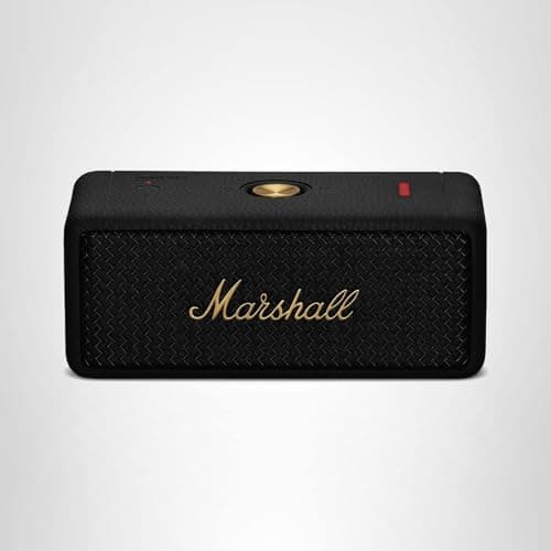 Marshall Emberton II Portable Bluetooth Speaker, Black & Brass 13