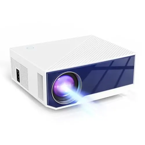 ZDK Native 1080P 18000 Lumen 4K Supported Projector with wifi and bluetooth, Bedroom Outdoor Indoor Projector Compatible with Smartphone, HDMI, USB, AV, Fire Stick, PS5 for Home, Bedroom, Outdoor Use