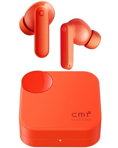 CMF Buds 2a Wireless Earbuds Active Noise Cancelling 42dB Hybrid ANC Bluetooth Headphones, 12.4mm Dynamic Driver for Big Bass, 4 Mics Clear Calls, Sport Ear Buds for iPhone, Android, Orange