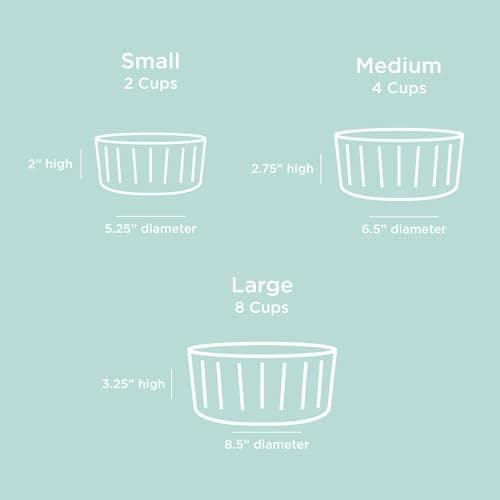 Waggo Ripple Ceramic Dog Bowl for Medium and Large Breeds - Modern with Matte Finish, Heavyweight Durable Pet Food and Water Dish Crock, Dishwasher Safe (Medium, Cloud) 9