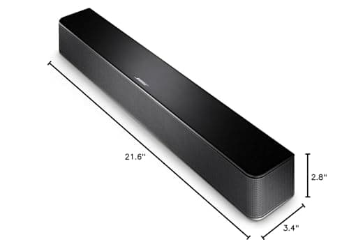 Bose Solo Series II 3-Inch Soundbar with Two Angled Full-Range Drivers, Built-In Dolby, and Front LED Lights (Black) (Renewed) 7