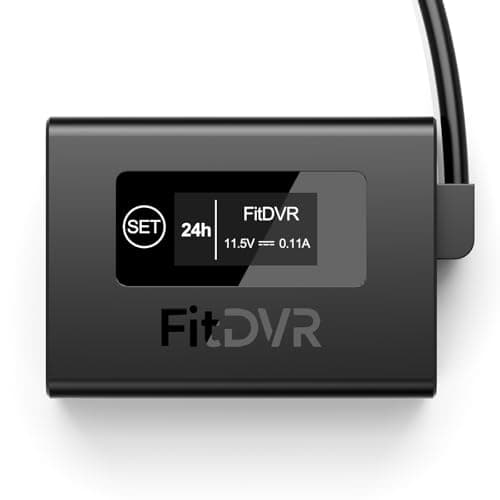 FitDVR Parking Mode Dash Cam Power Adapter for Toyota & Lexus with Auto-Dimming Mirror – Plug & Play Mirror Tap Kit, 3 Power Options, 6 Output Cables – for Most Dash Cameras