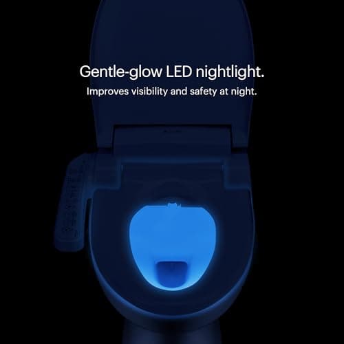 Brondell SE400-EW Swash SE400 Electric Bidet Toilet Seat With Heated Seat, Oscillating Stainless Steel Nozzle, Warm Air Dryer, Night Light, Gentle Close Lid, White Side Arm Control, Elongated 8