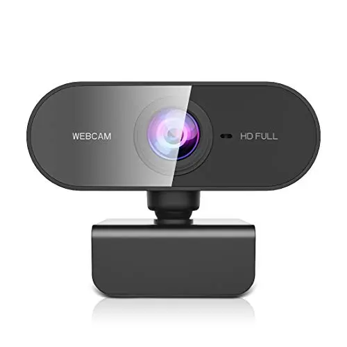FWV Webcam with Microphone&1080P HD Web Cam,Stand for PC/MAC/Laptop/Desktop, Wide Angle Web Cameras for YouTube,Skype,Zoom,Xbox One,Video Calling,Studying and PS4