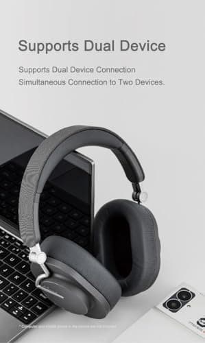 Moondrop Edge Full-Scene Immersive Series Hi-Fi Portable Wireless ANC Headphone Foldable Lightweight Headphone (Grey) 8