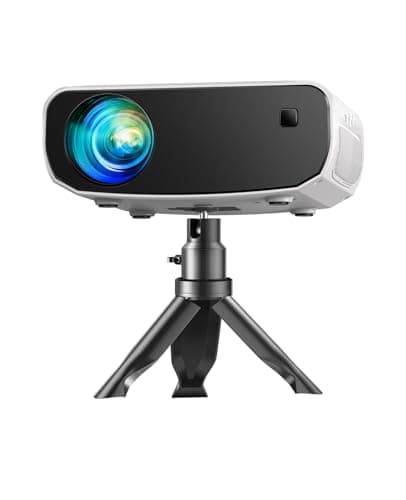 Mini Projector, 2025 Upgraded CiBest 1080P Full HD Portable Projector, 15000L Outdoor Projector for Home Theater Movie Projector, Projector 4K Compatible with HDMI, VGA, USB, TV Stick, Laptop