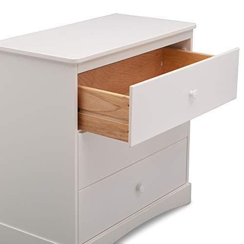 Delta Children Sutton 3 Drawer Dresser with Changing Top, White 8