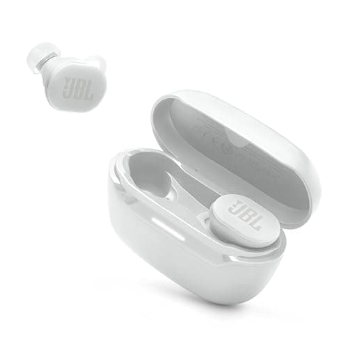 JBL Endurance Race 2 - Waterproof (IP68) Sports True Wireless Earbuds with 4 mics for Crisp, Clear Calls, JBL Pure Bass Sound, 48Hrs of Playback, Plus Speed Charging & Active Noise Cancelling (White)