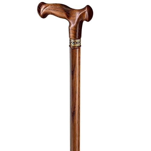 Asterom Walking Cane - Handmade, Ergonomic, Wooden Canes for Men & Women - Unique Wood Walking Sticks for Seniors (Caramel, 36 Inches) 7