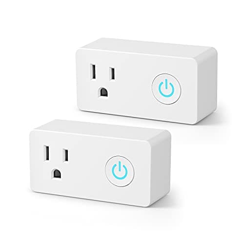 BN-LINK WiFi Heavy Duty Smart Plug Outlet, No Hub Required with Timer Function, White, Compatible with Alexa and Google Assistant, 2.4 Ghz Network Only (2 Pack)