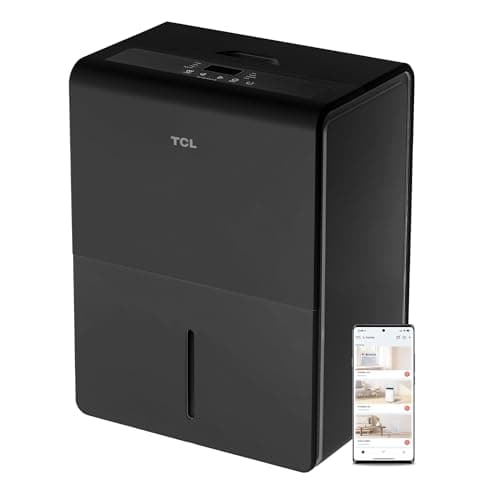 TCL 50 Pint Smart Dehumidifier with Pump, Black - W50D9P2-B
